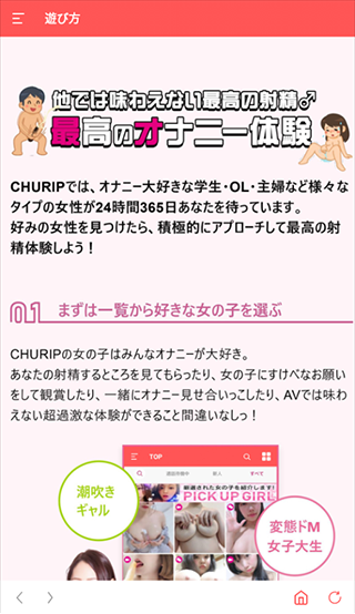 CHURIP（チュリップ）の利用方法